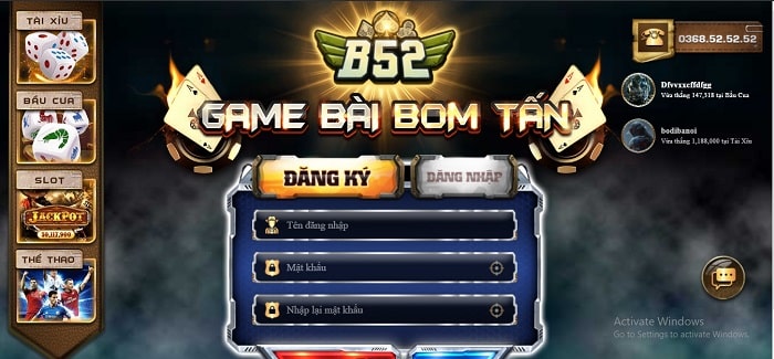 B52 đang là cổng game đình đám nhất trên thị trường trực tuyến game bài online